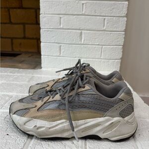 Yeezy Athletic Shoes in Gray and Tan